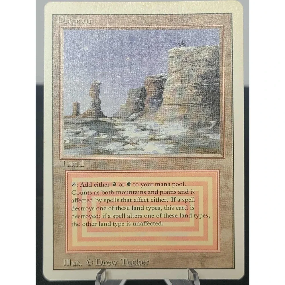Magic the Gathering Plateau – Revised Edition (1994) Dual Land – Played‎